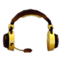 Golden Headset - Rare from Hat Shop